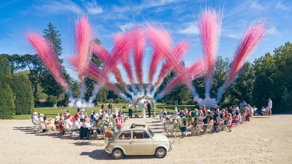 Feu de Jour (Joker Artifices Cérémonie Laïque Domaine des Cormellas