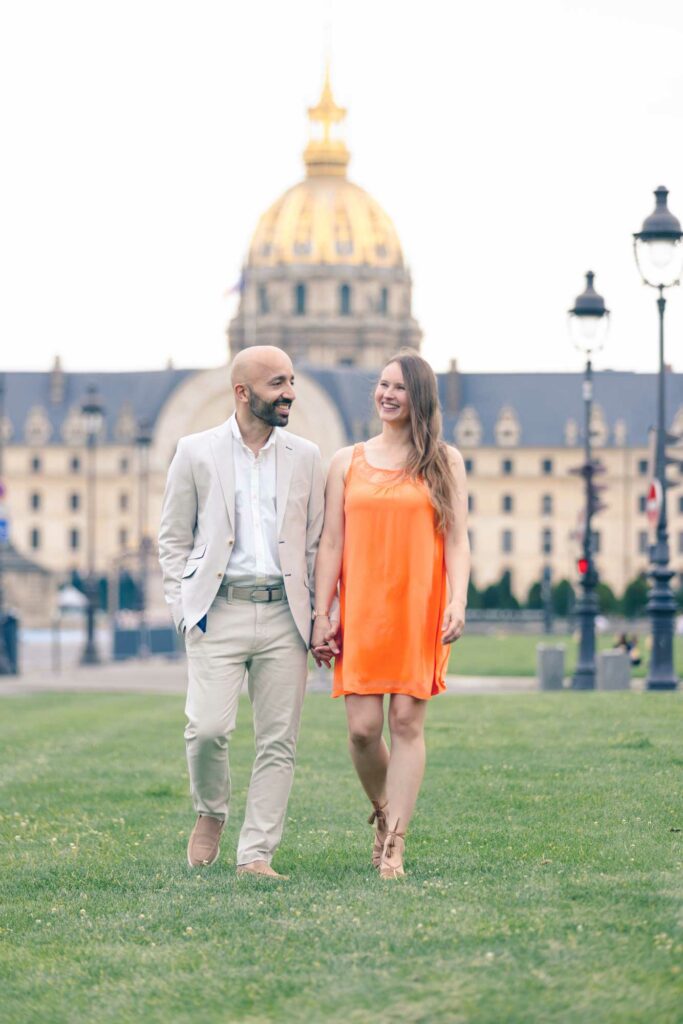 Séance Couple aux Invalides Paris