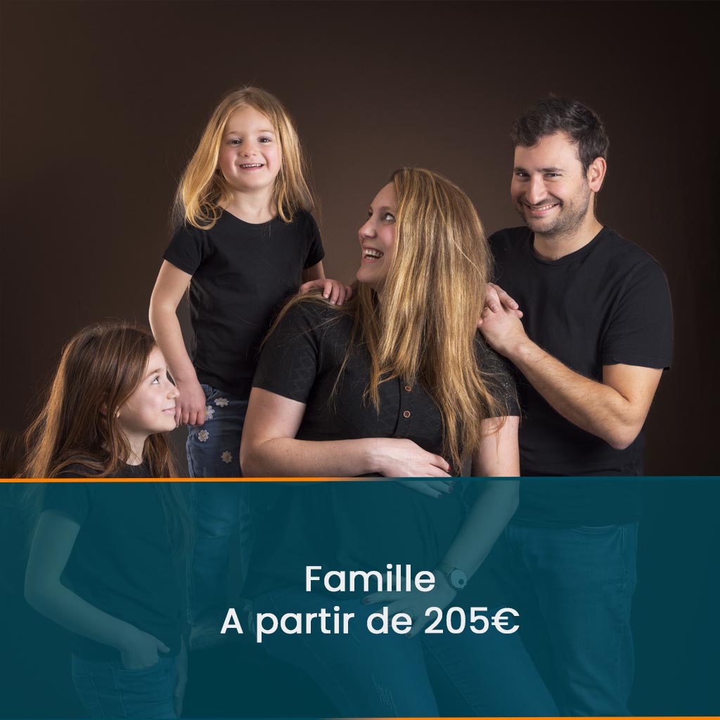 Tarif Portrait Famille AU STUDIO
