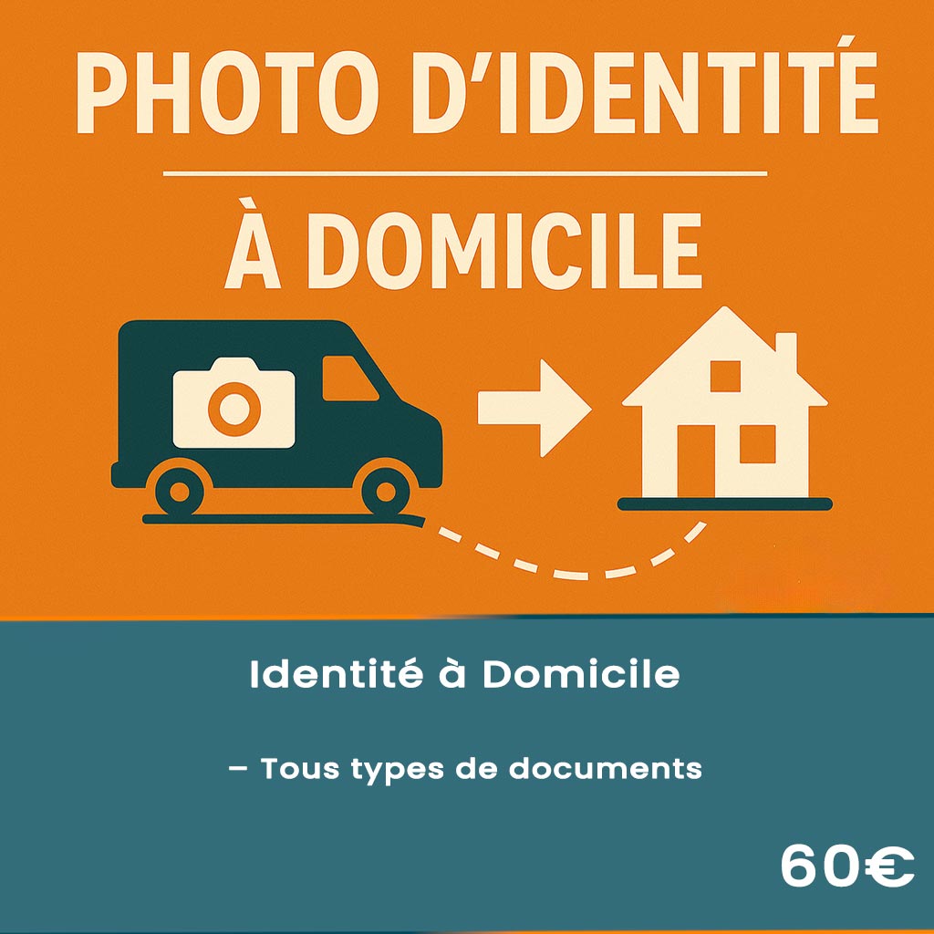 Tarif photo identité à domicile