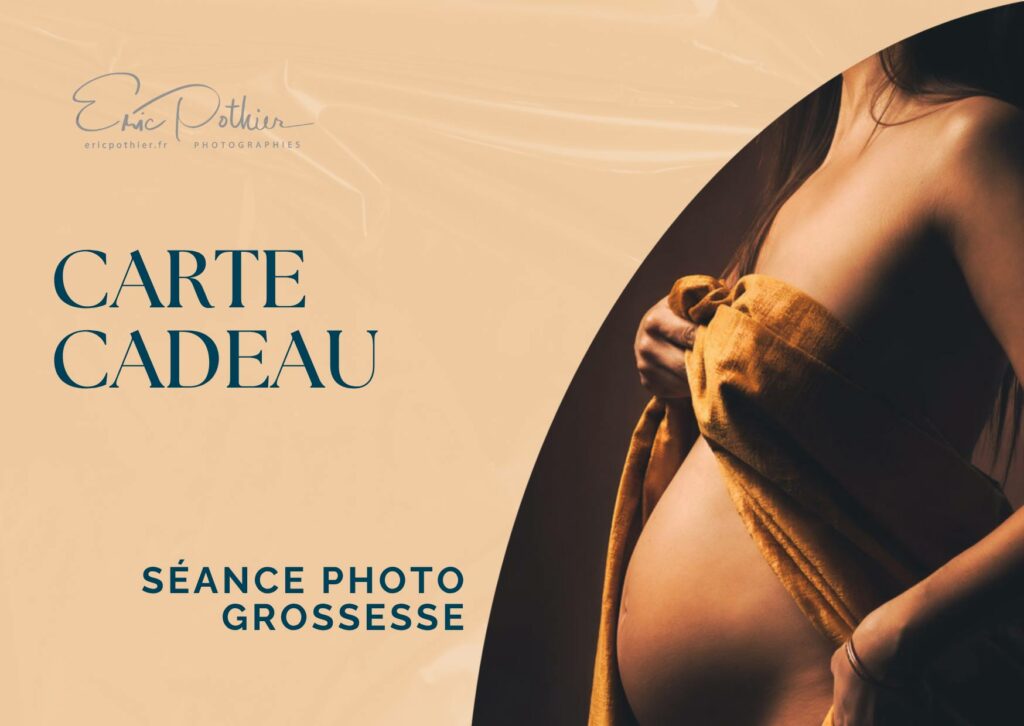 Carte cadeau photo de grossesse en studio