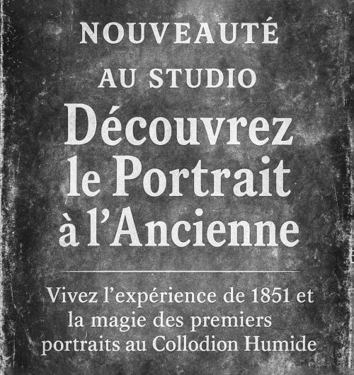 Idée cadeau originale du portrait à l'ancienne collodion humide